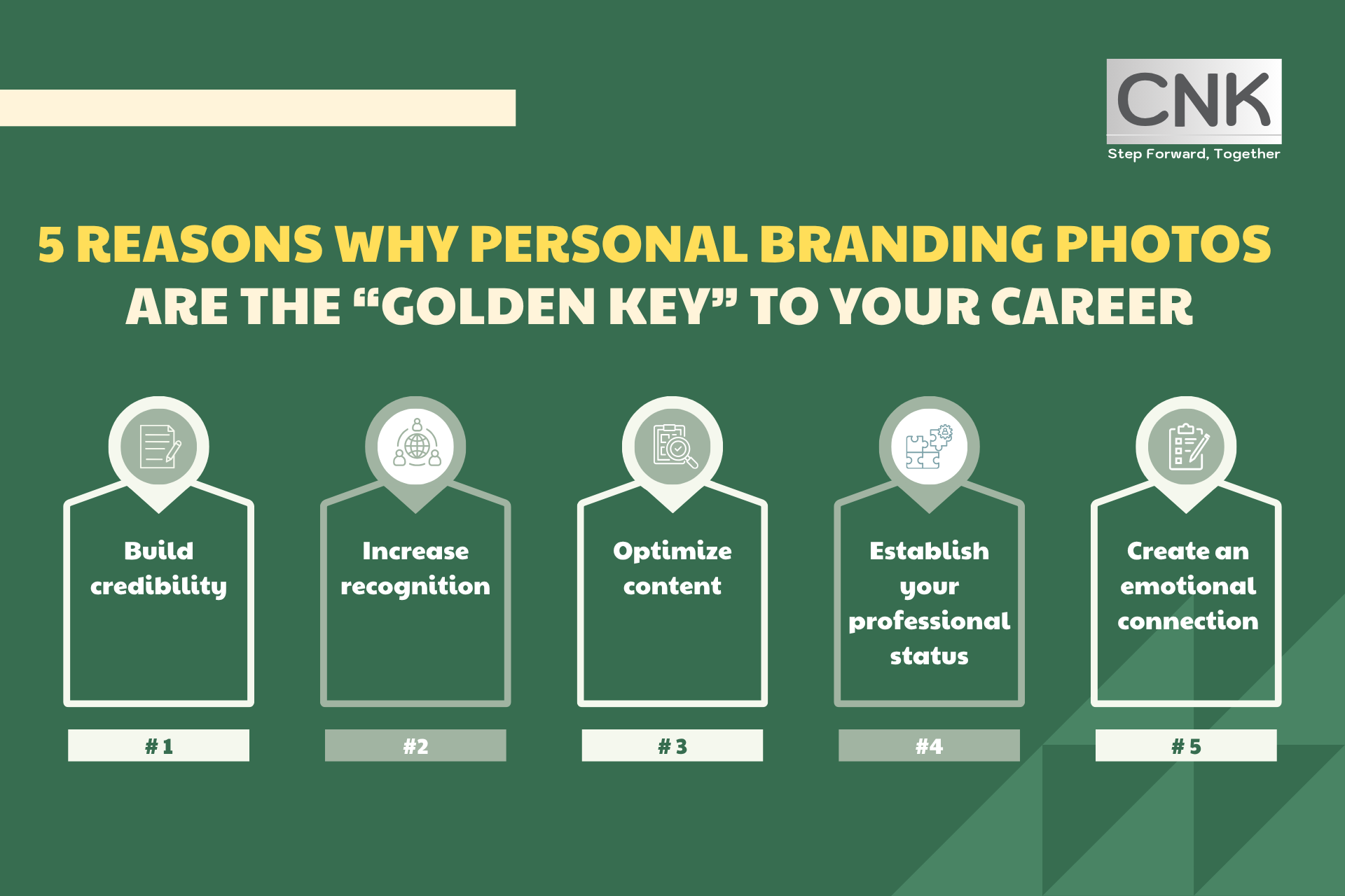 5 reasons why personal branding photos are the golden key to your career