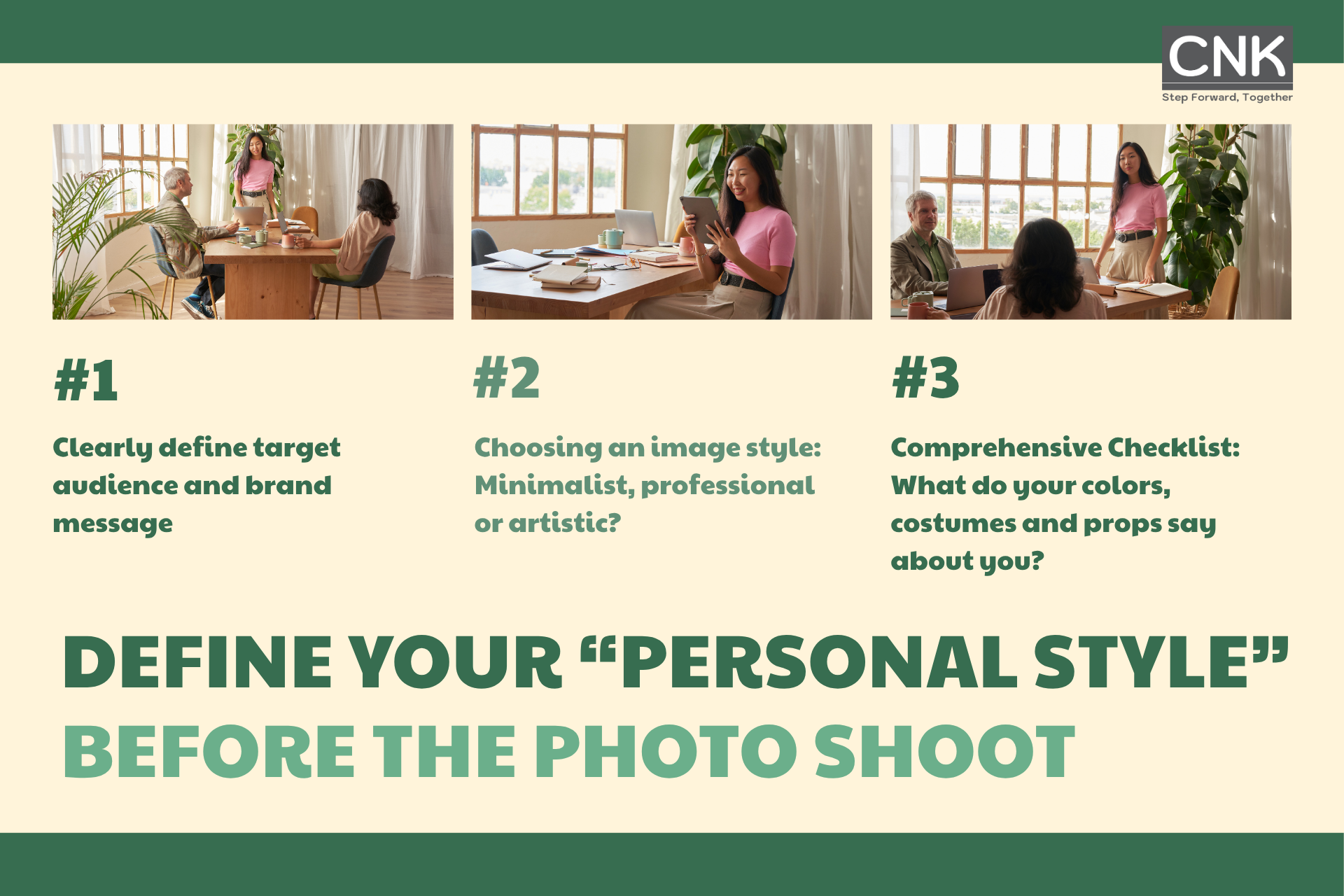 Define your personal style before the photo shoot Define your personal style before the photo shoot