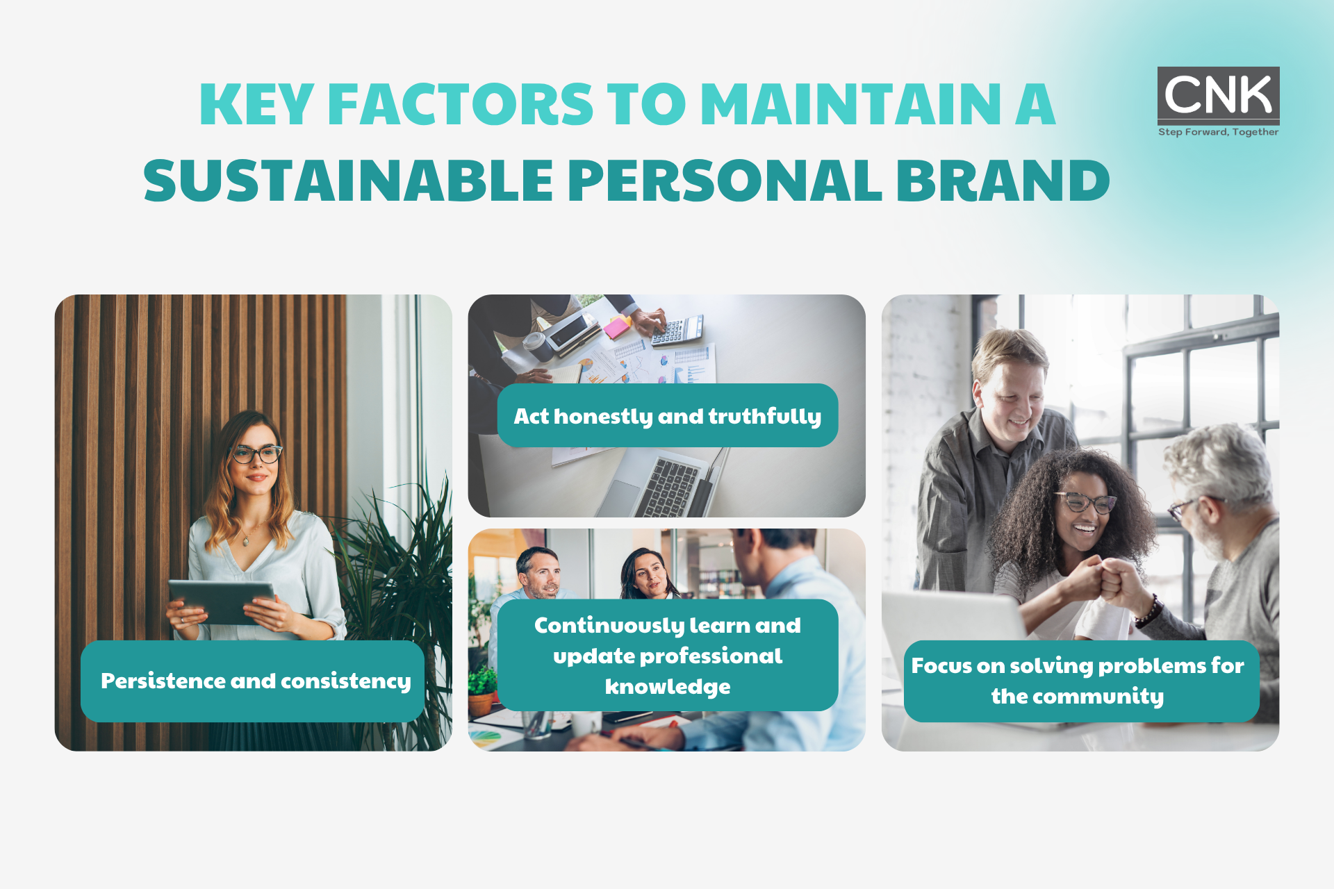 Key factors to main a sustainable personal brand Key factors to main a sustainable personal brand
