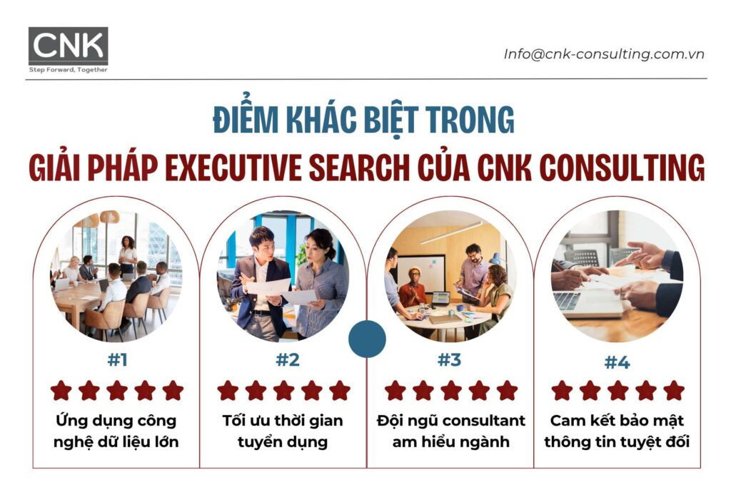 Điểm khác biệt trong giải pháp executive search của CNK Consulting