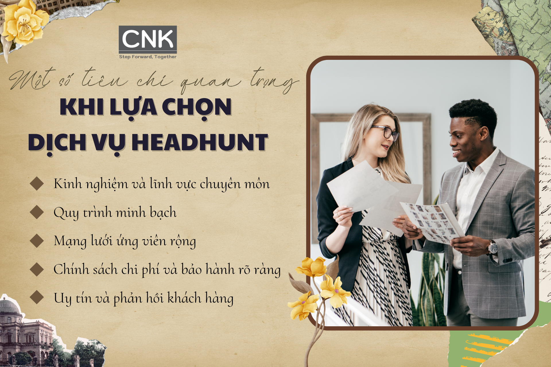 Một số tiêu chí quan trọng khi lựa chọn dịch vụ headhunt