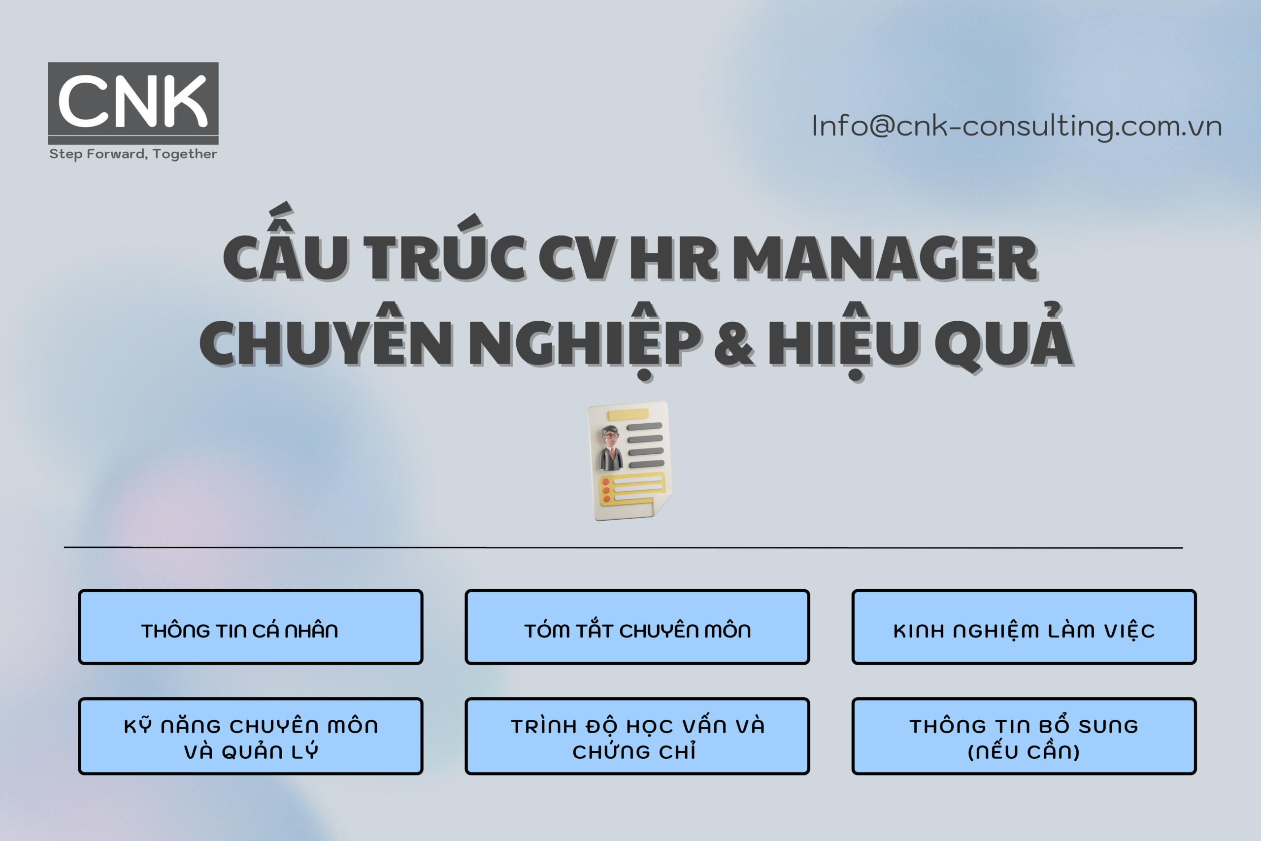Cấu trúc CV HR manager chuyên nghiệp & hiệu quả