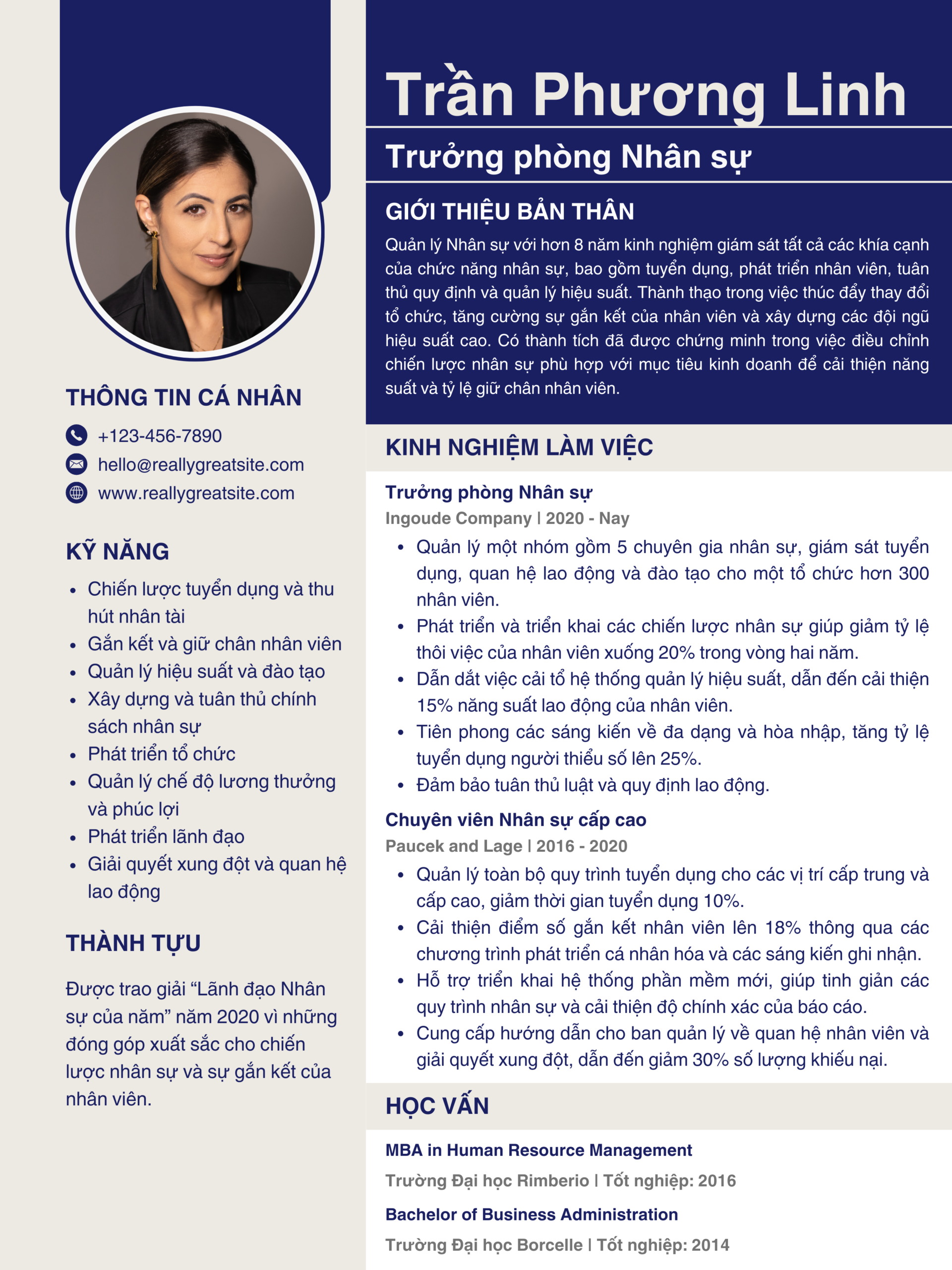 Mẫu CV quản lý nhân sự tại các start-up_scale-up