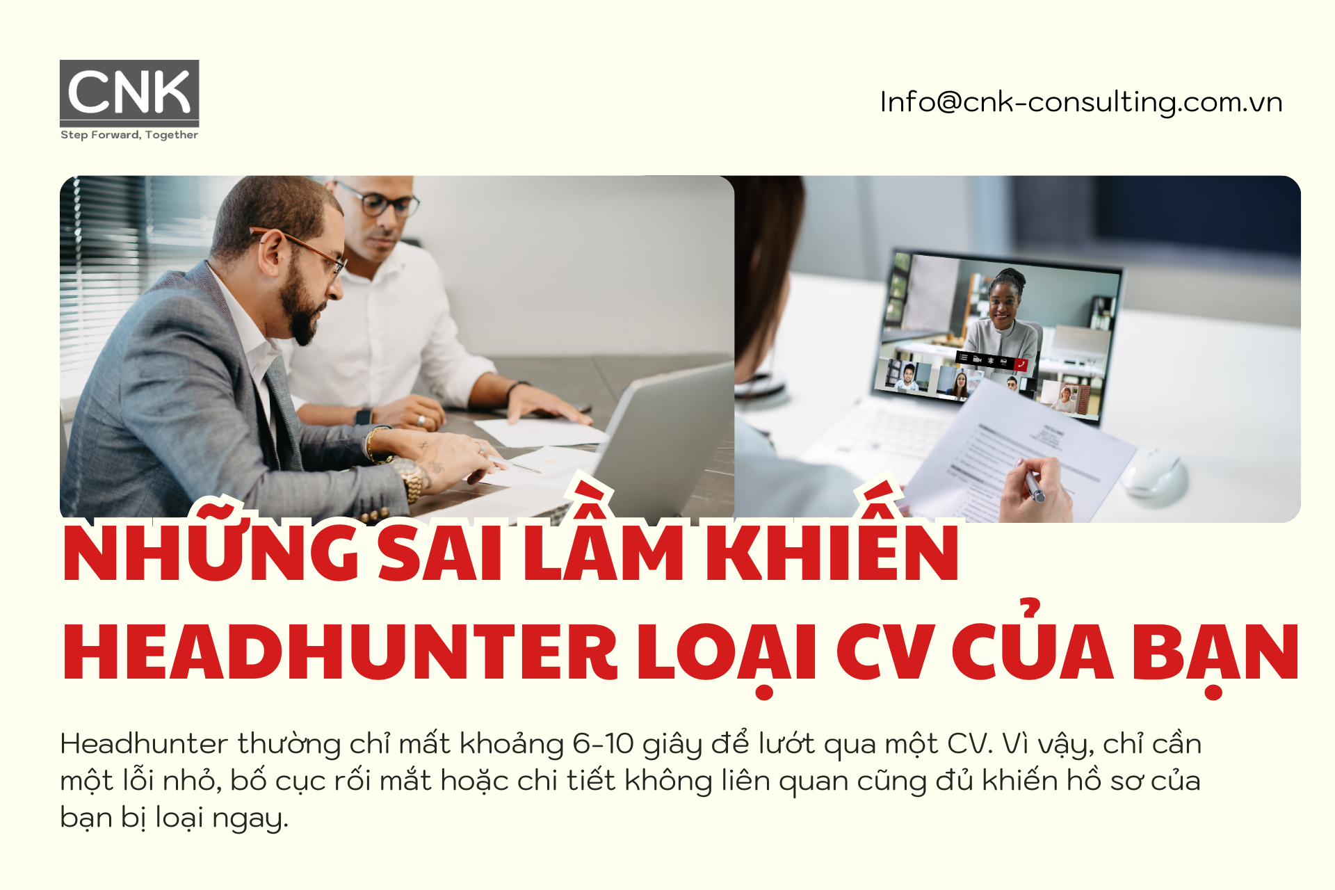 Những sai lầm khiến headhunter loại CV của bạn