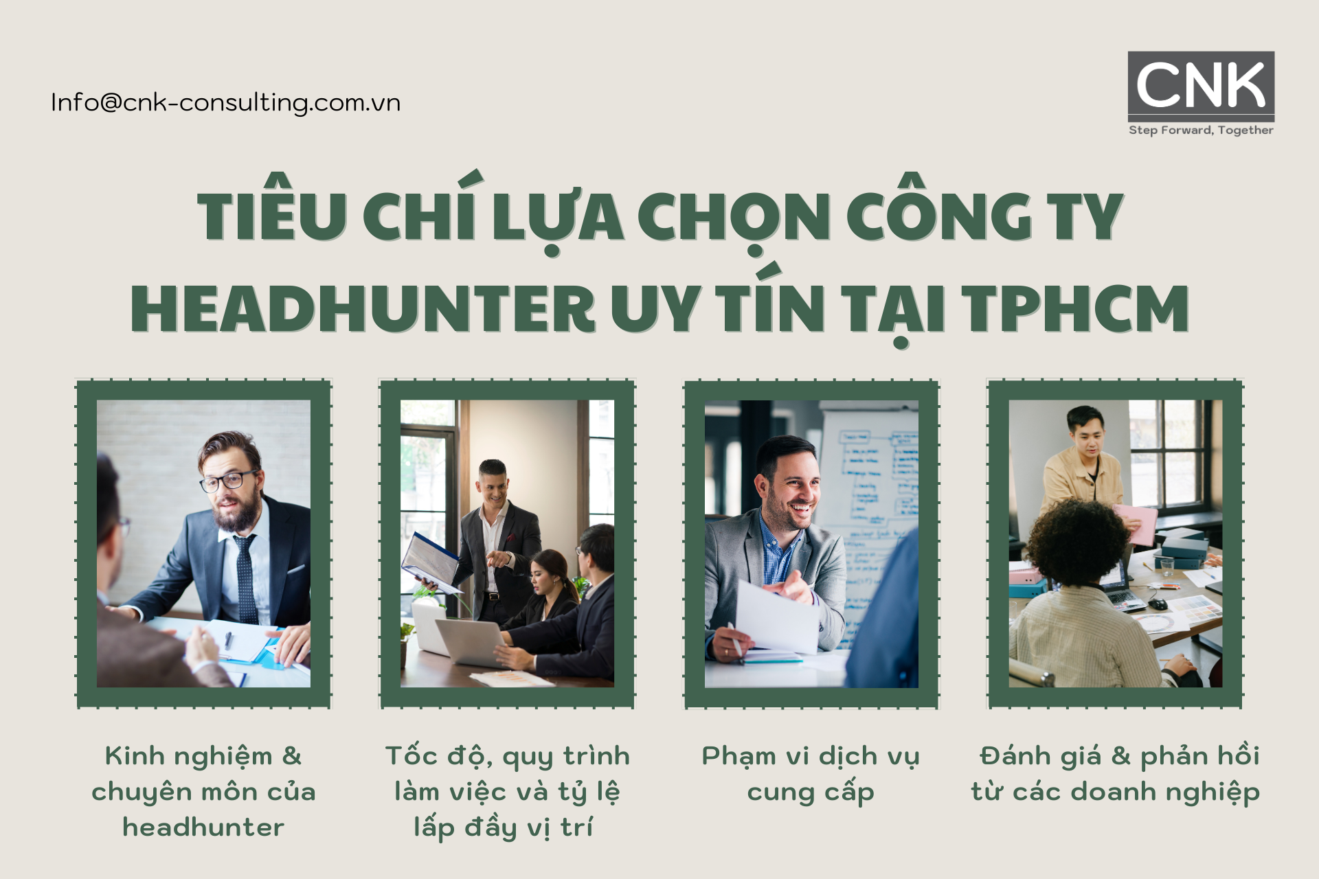 Tiêu chí lựa chọn công ty headhunter uy tín tại TPHCM