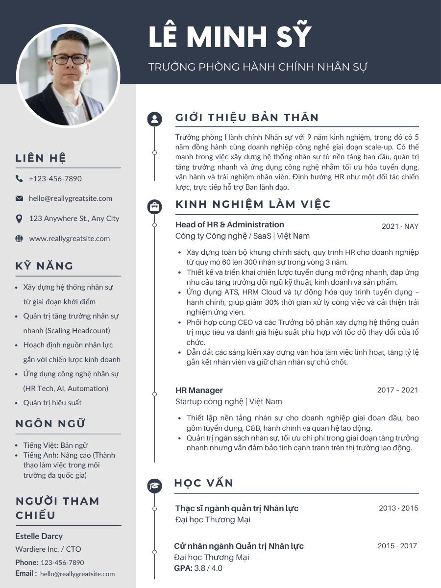 Mẫu CV dành cho doanh nghiệp scale-up_tech