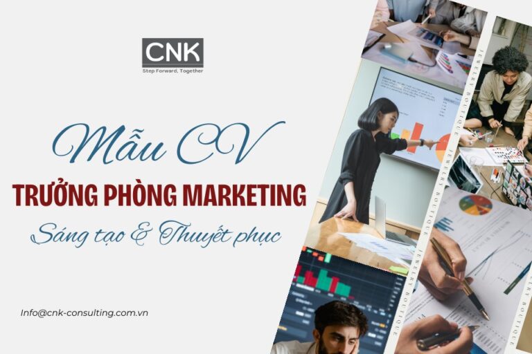Mẫu CV trưởng phòng marketing sáng tạo & thu hút