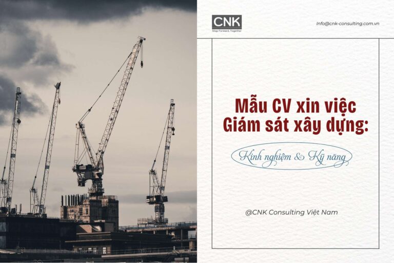 Mẫu CV xin việc giám sát xây dựng