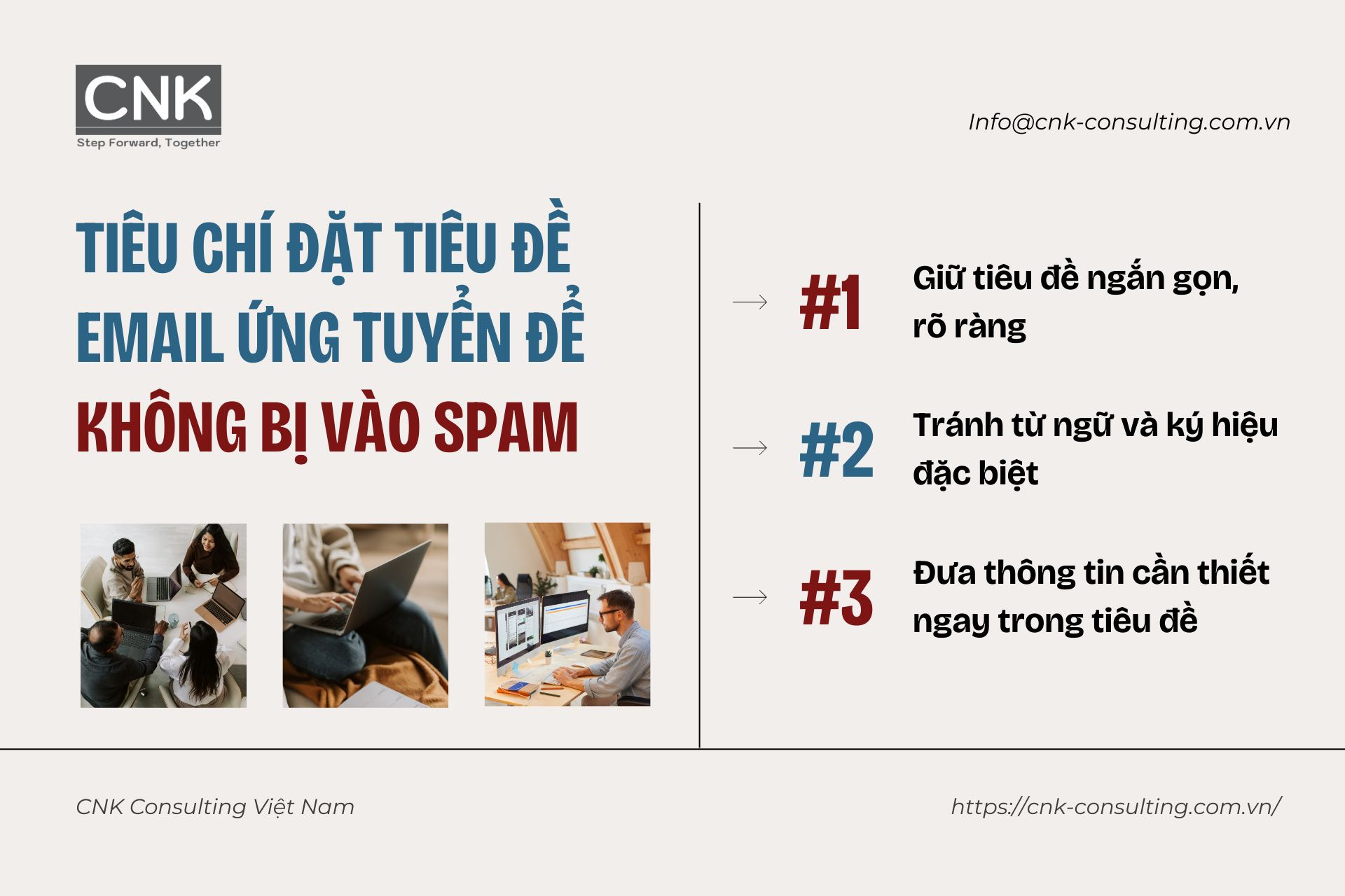 Tiêu chí đặt tiêu đề email ứng tuyển để không bị vào spam