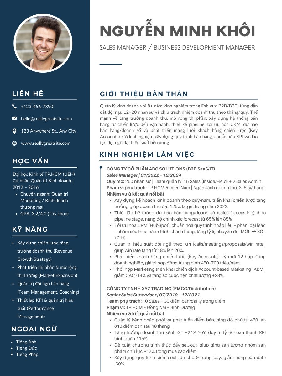 Mau CV ung tuyen vi tri quan ly kinh doanh