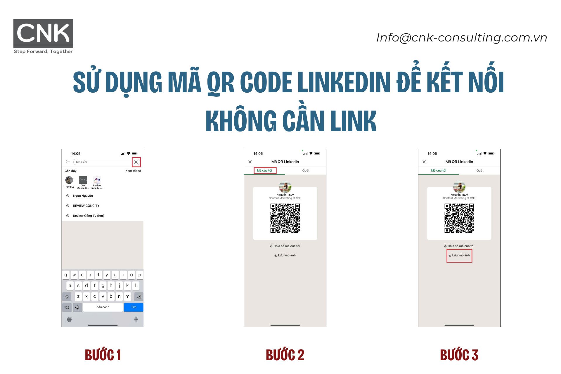 Sử dụng mã QR CODE LinkedIn để kết nối không cần link Sử dụng mã QR CODE LinkedIn để kết nối không cần link