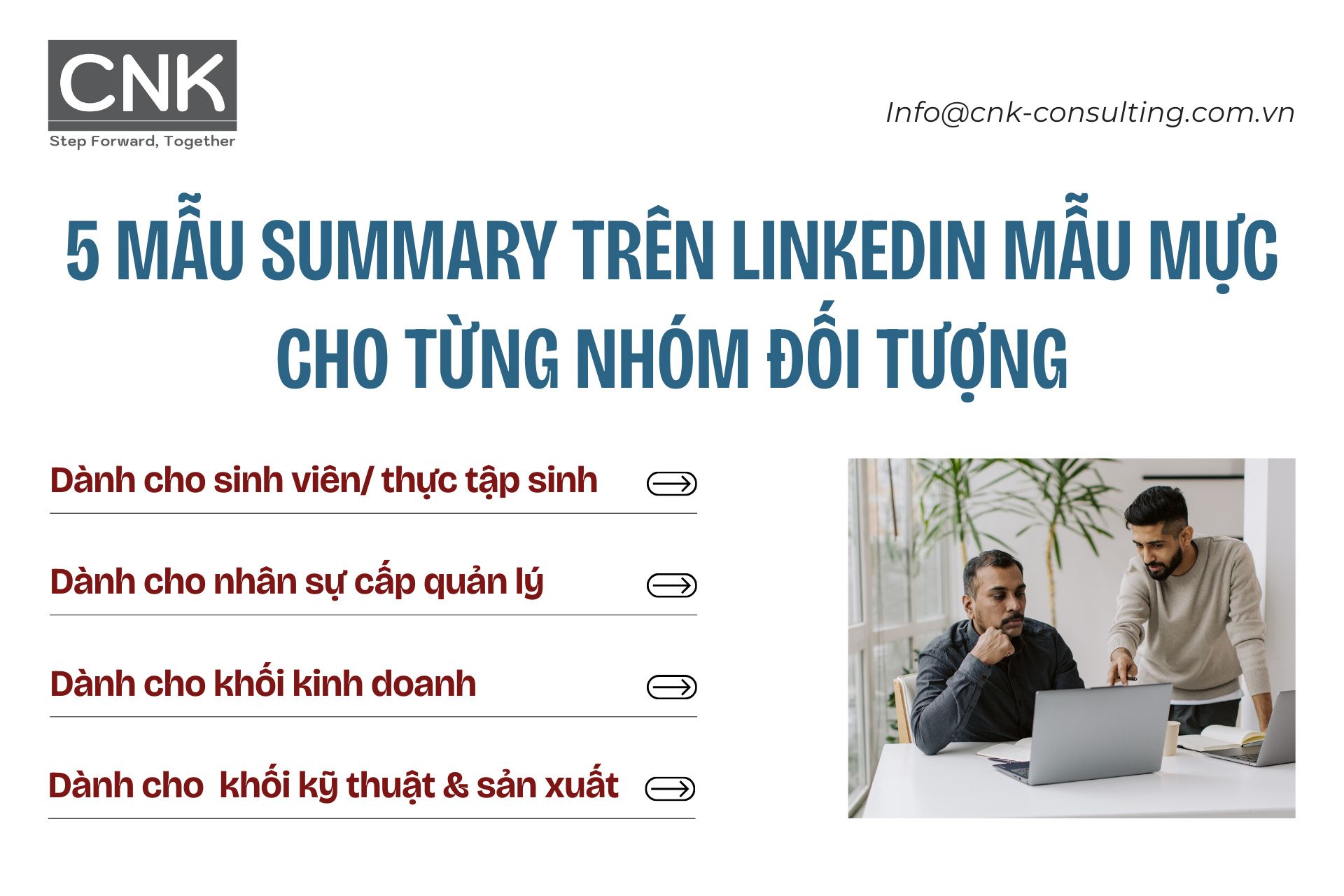 5 mẫu summary trên LinkedIn mẫu mực cho từng nhóm đối tượng 5 mẫu summary trên LinkedIn mẫu mực cho từng nhóm đối tượng