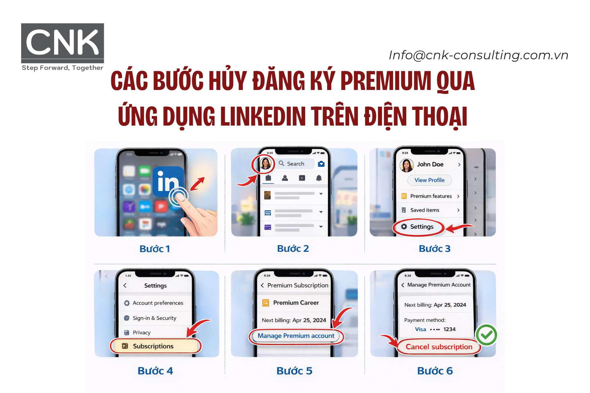 Cách hủy LinkedIn Premium trên điện thoại Cách hủy LinkedIn Premium trên điện thoại