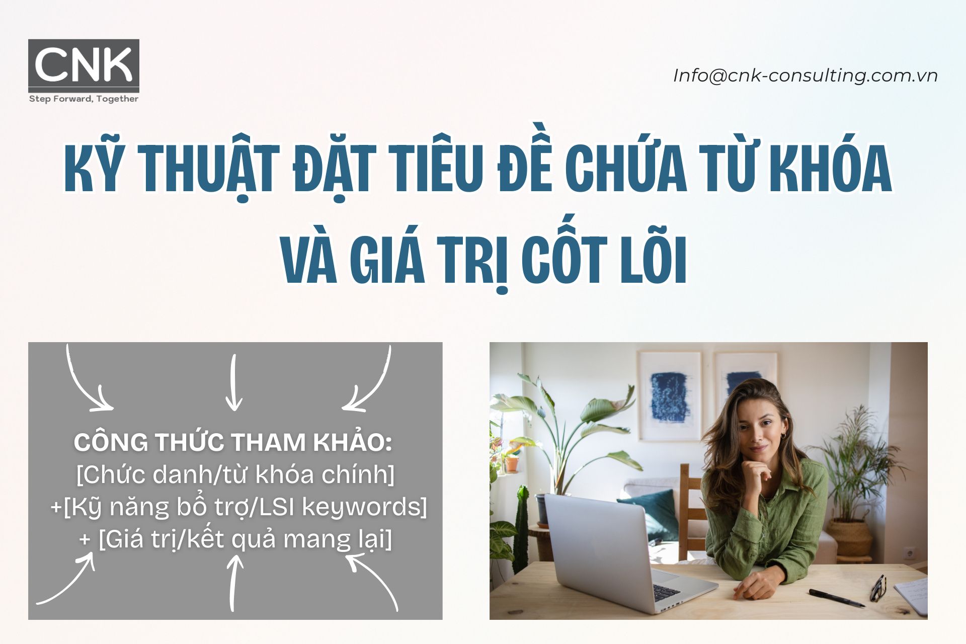 Công thức đặt tiêu đề chứa từ khóa và giá trị cốt lõi