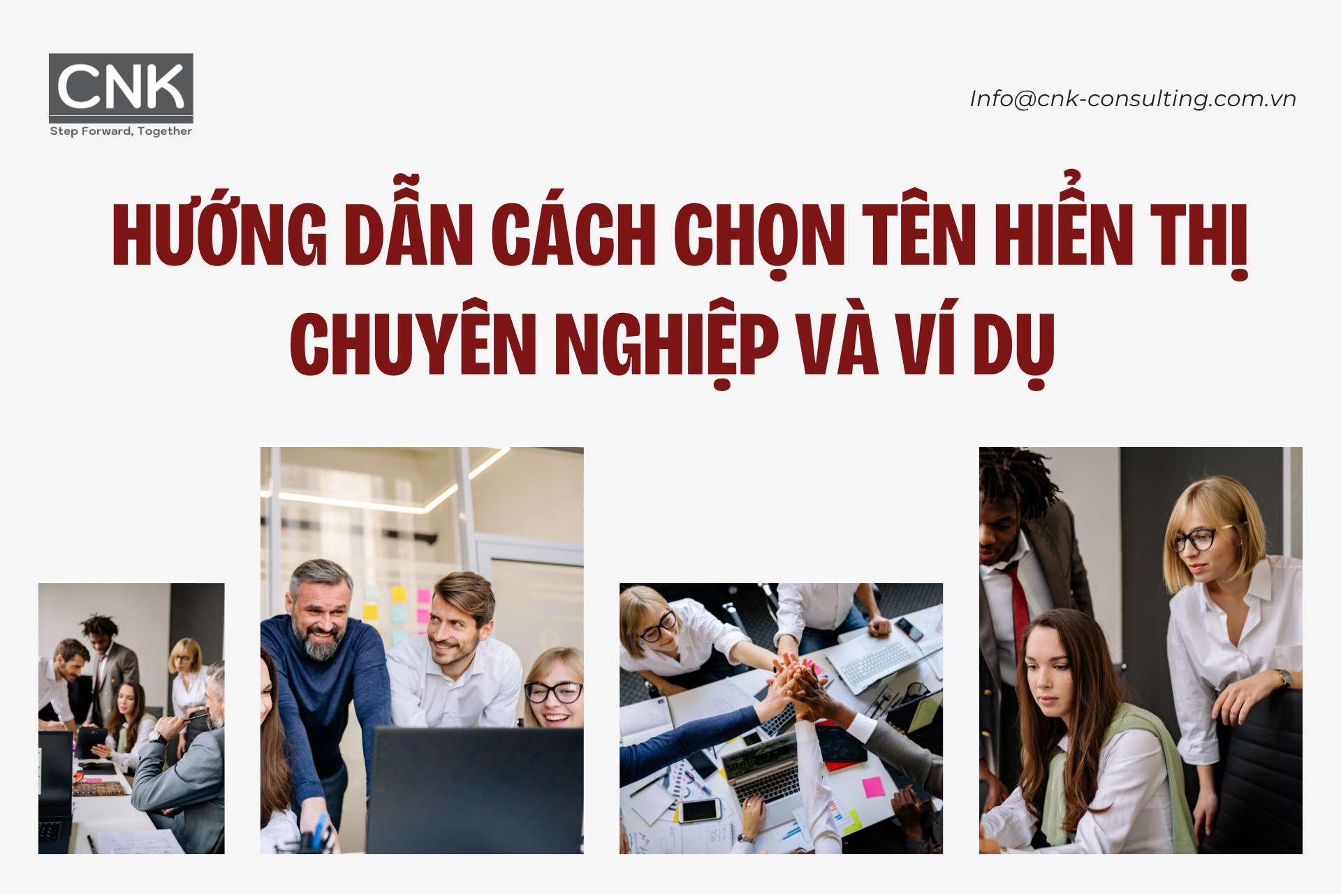 Huong dan cach chon ten hien thi chuyen nghiep va vi du cho tung muc tieu