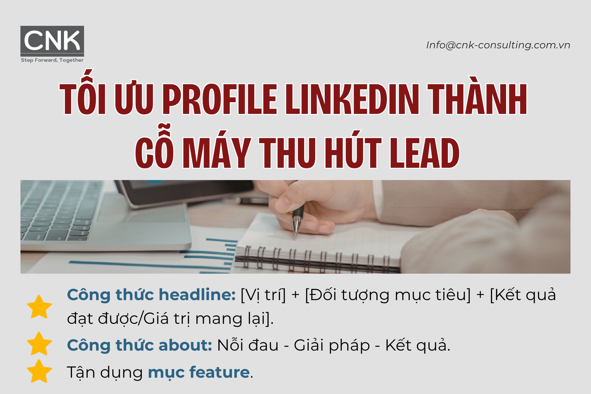 Tối ưu profile LinkedIn thành cỗ máy thu hút lead Tối ưu profile LinkedIn thành cỗ máy thu hút lead