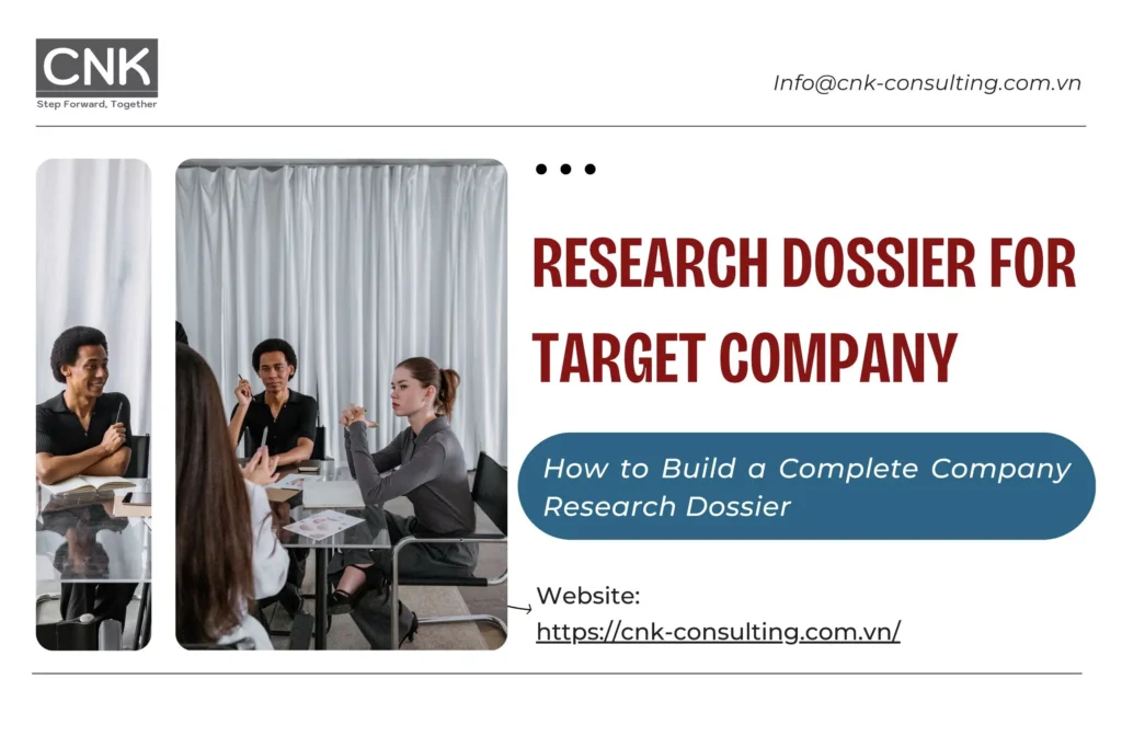 Research Dossier for Target Company: Framework, Template & Example